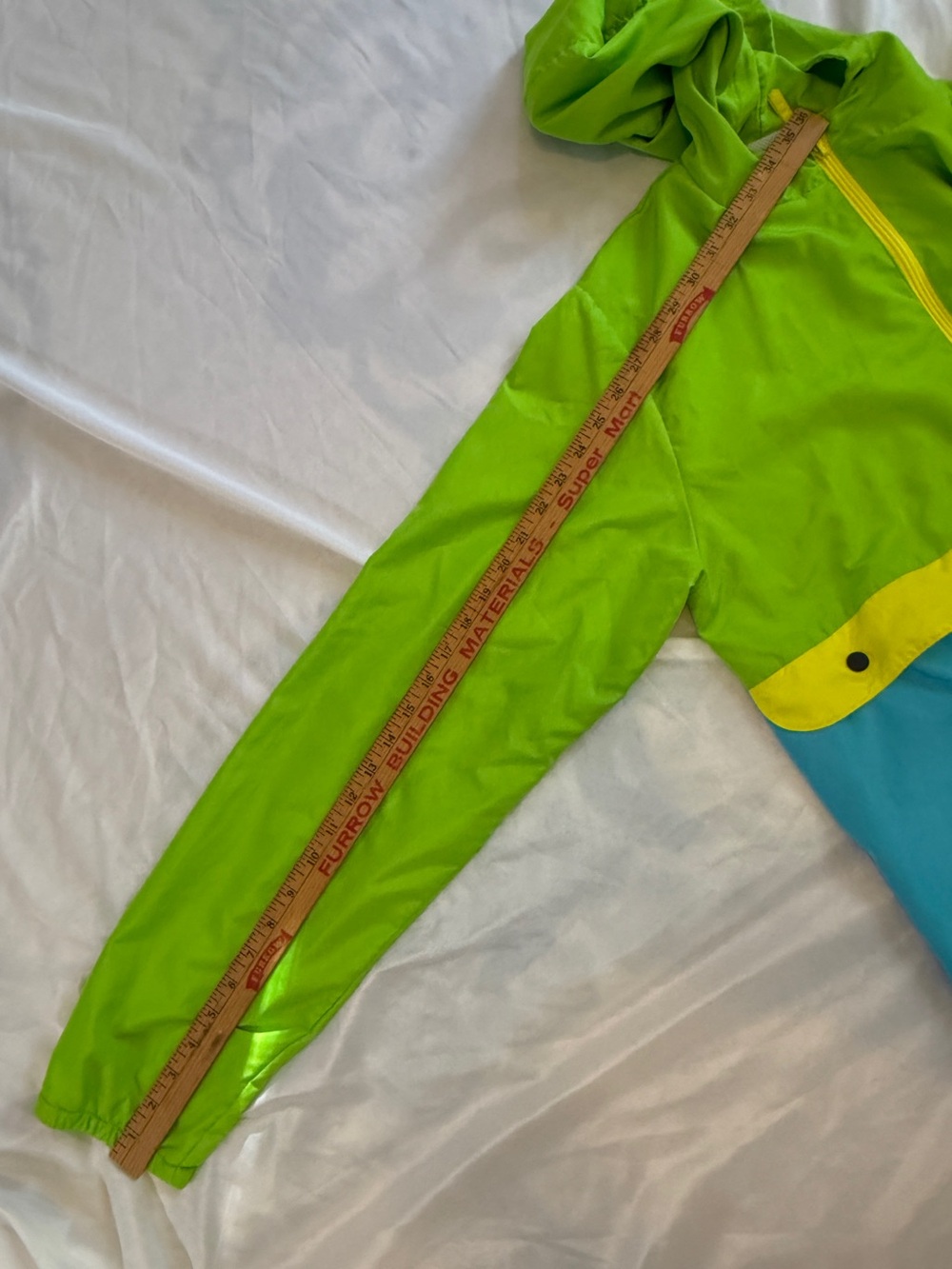 Green Hooded Colorblock Utility Windbreaker Jacket - Picture 5 of 6